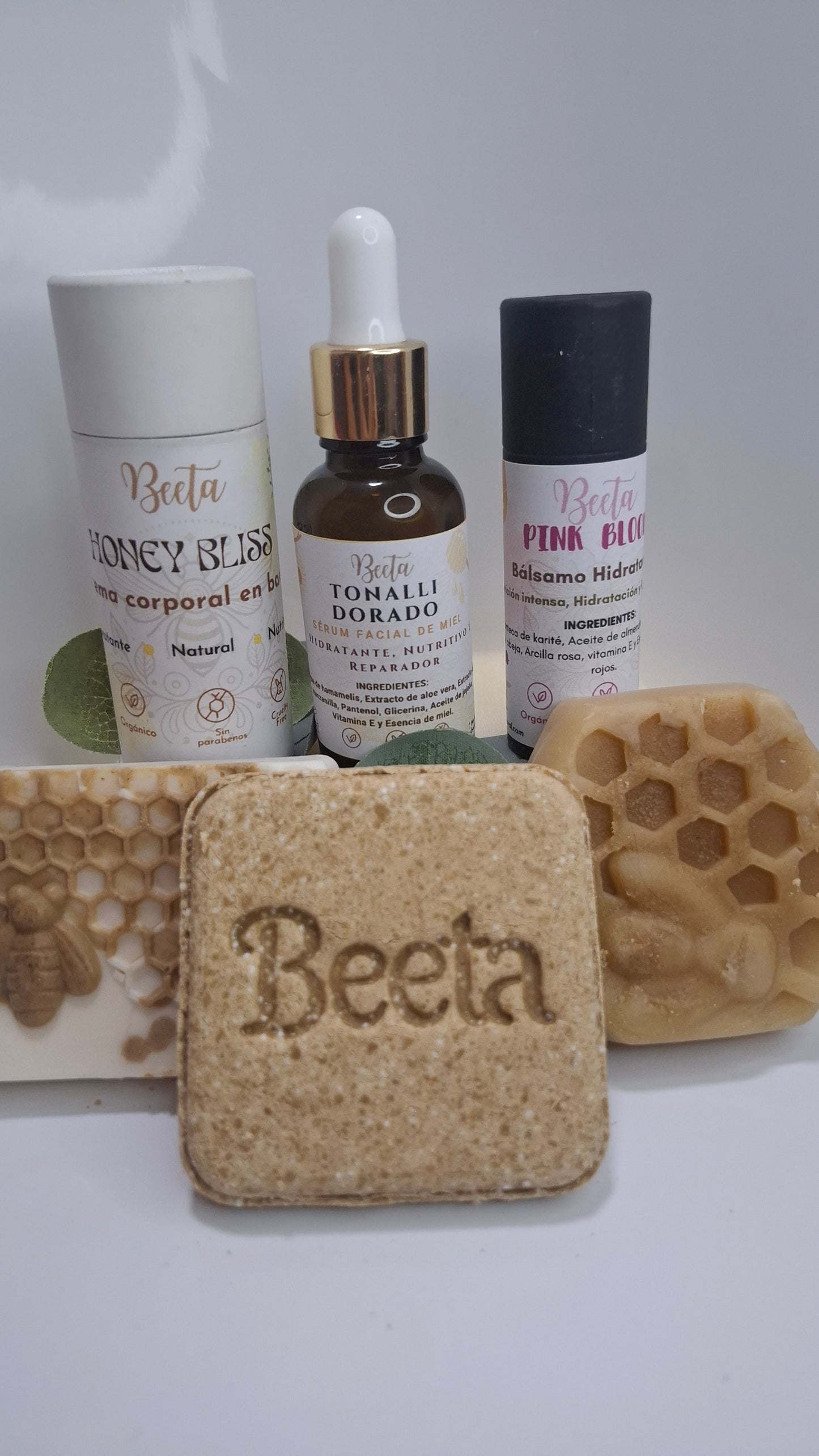 🍯 Shampoo Sólido de Miel (80g) | Limpieza Suave y Nutritiva
