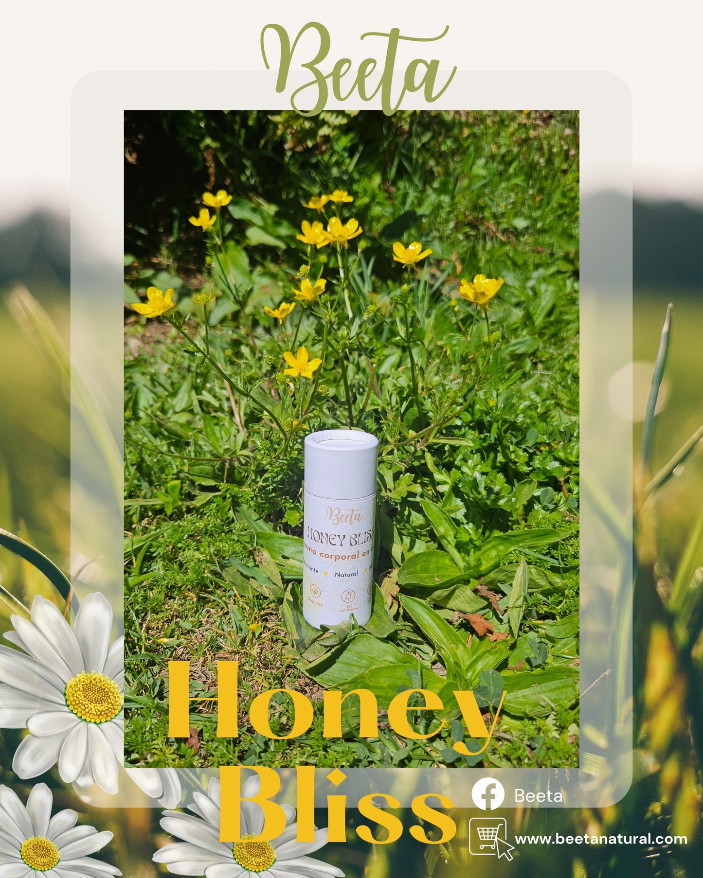 🌿 Crema Sólida Honey Bliss (60g) | Hidratación Profunda y Nutrición Natural